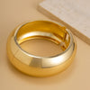 Jewelry Alloy Light Luxury Geometric Round Electroplated Spring Bracelet