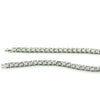 Jewelry Alloy Men's Diamondencrusted Geometric Box Chain Necklace Pendant