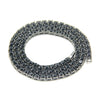 Jewelry Alloy Men's Diamondencrusted Geometric Box Chain Necklace Pendant