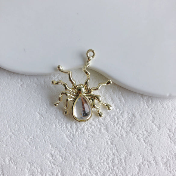Jewelry Alloy Metallic Spider Exaggerated Funny Personality Environmental Protection