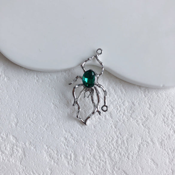 Jewelry Alloy Metallic Spider Exaggerated Funny Personality Environmental Protection