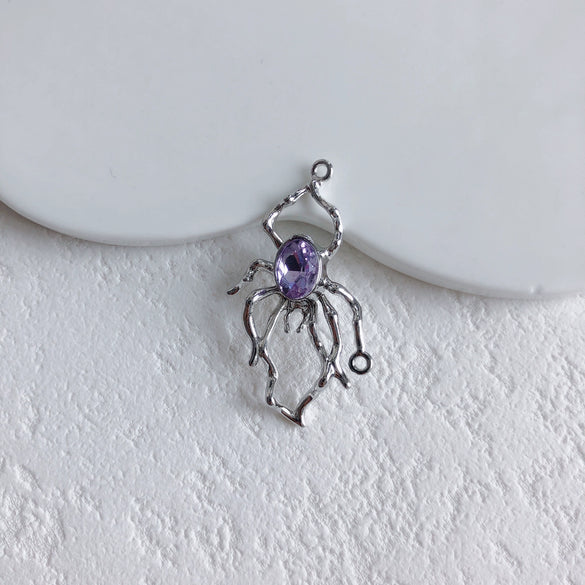 Jewelry Alloy Metallic Spider Exaggerated Funny Personality Environmental Protection