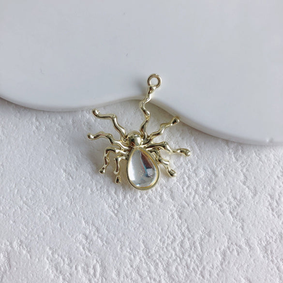 Jewelry Alloy Metallic Spider Exaggerated Funny Personality Environmental Protection