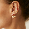 Jewelry Alloy Ocean Style Starfish Shell Animal Zodiac Electroplated Pendant Earrings And Ear Clips