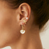 Jewelry Alloy Ocean Style Starfish Shell Animal Zodiac Electroplated Pendant Earrings And Ear Clips