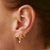 Jewelry Alloy Ocean Style Starfish Shell Animal Zodiac Electroplated Pendant Earrings And Ear Clips
