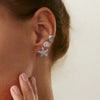 Jewelry Alloy Ocean Style Starfish Shell Animal Zodiac Electroplated Pendant Earrings And Ear Clips