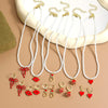 Jewelry Alloy Pearl Chain Heart Bow Geometric Sweet Style Electroplating Valentine's Day Women's Bracelet Necklace
