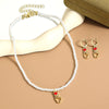 Jewelry Alloy Pearl Chain Heart Bow Geometric Sweet Style Electroplating Valentine's Day Women's Bracelet Necklace