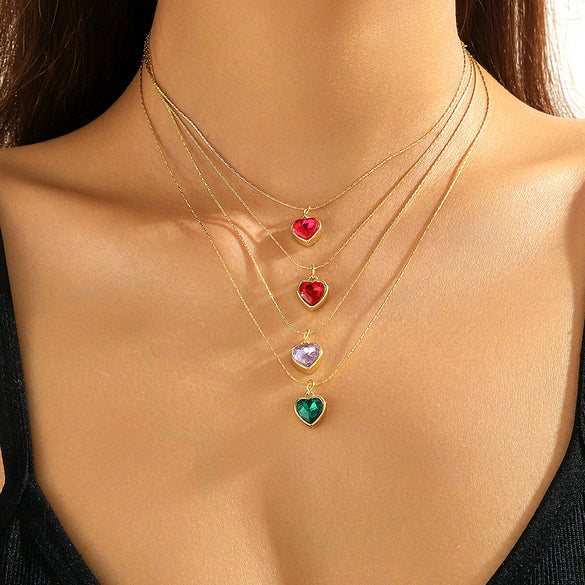 Jewelry Alloy Pearl Chain Heart Bow Geometric Sweet Style Electroplating Valentine's Day Women's Bracelet Necklace