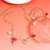 Jewelry Alloy Pearl Chain Heart Bow Geometric Sweet Style Electroplating Valentine's Day Women's Bracelet Necklace