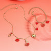 Jewelry Alloy Pearl Chain Heart Bow Geometric Sweet Style Electroplating Valentine's Day Women's Bracelet Necklace