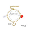 Jewelry Alloy Pearl Chain Heart Bow Geometric Sweet Style Electroplating Valentine's Day Women's Bracelet Necklace
