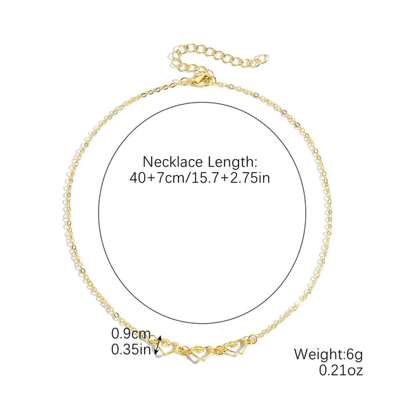 Jewelry Alloy Pearl Chain Heart Bow Geometric Sweet Style Electroplating Valentine's Day Women's Bracelet Necklace