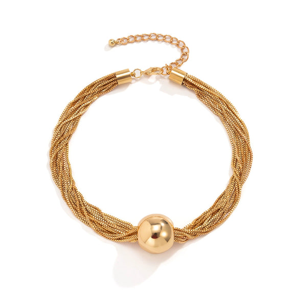 Jewelry Alloy Pendant Box Chain Multilayer Clavicle Necklace With Geometric Pattern And Electroplating For Women