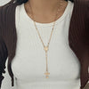 Jewelry Alloy Pendant Necklace With Geometric Pattern Copper Chain Electroplated For Women