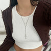 Jewelry Alloy Pendant Necklace With Geometric Pattern Copper Chain Electroplated For Women