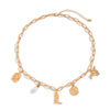 Jewelry Alloy Pendant Necklace With Geometric Pattern Electroplated Iron Chain And Imitation Pearls For Women In Ins Style