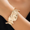 Jewelry Alloy Pleated Liquid Metal Style Irregular Retro Bracelet For Women Electroplated