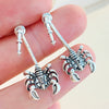 Jewelry Alloy Punk Animal Scorpion Clip Earrings Electroplating