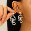 Jewelry Alloy Punk Animal Scorpion Clip Earrings Electroplating