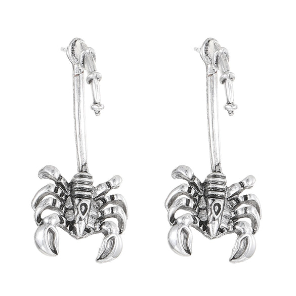 Jewelry Alloy Punk Animal Scorpion Clip Earrings Electroplating