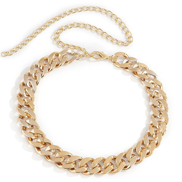 Jewelry Alloy Punk Hiphop Exaggerated Body Chain Waist Chain For Female