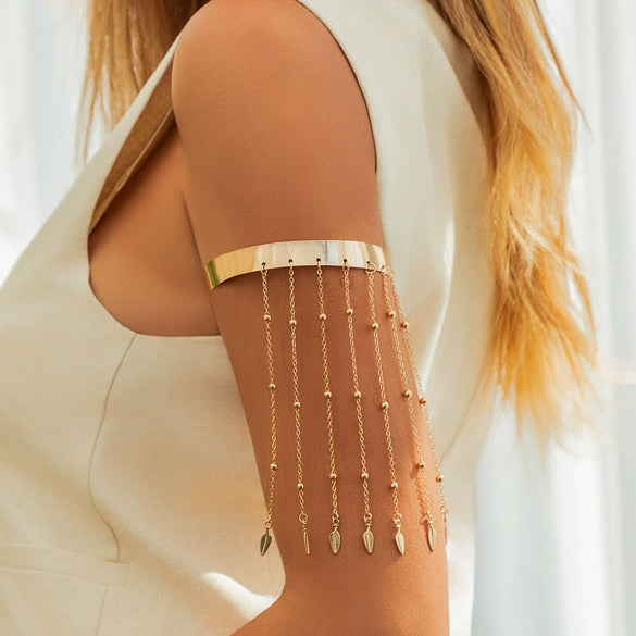 Jewelry Alloy Retro Fashion Multilayer Direction Arrow Tassel Arm And Leg Chain Electroplating Women's
