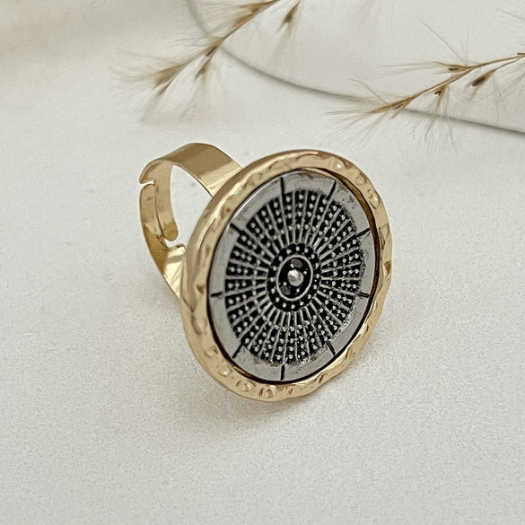 Jewelry Alloy Rings Geometric Pattern Electroplating Women's