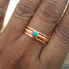 Jewelry Alloy Round Imitation Opal Multicircle Geometric Ushaped Antique Style Electroplated Ring Unisex
