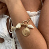 Jewelry Alloy Shell Imitation Pearl Plastic Flower Geometric Pendant Clavicle Chain Electroplated Vacation Minimalist Style