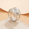 Jewelry Alloy Square Notch Irregular Exaggerated Design Electroplated Bracelet