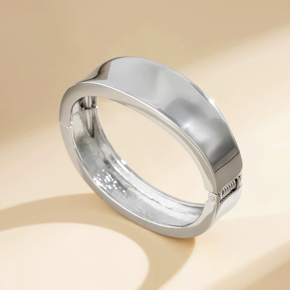 Jewelry Alloy Square Notch Irregular Exaggerated Design Electroplated Bracelet