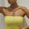 Jewelry Alloy Starfish Shell Pendant Necklace Set For Women Highend Animal Style Electroplated