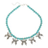 Jewelry Alloy Stone Love Drops Bell Pattern Electroplating Earrings Necklace