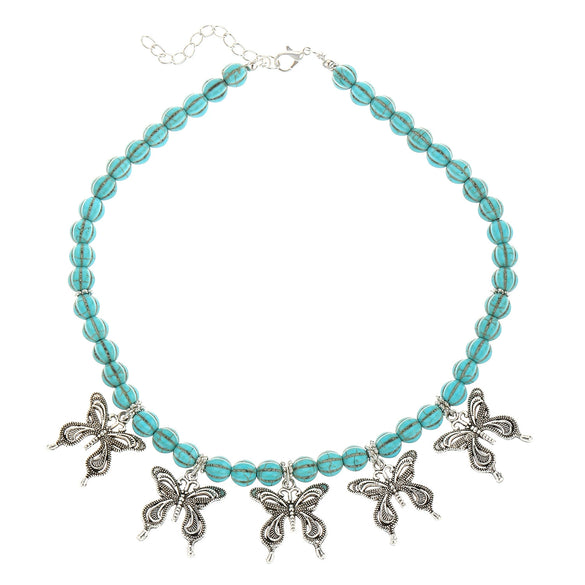 Jewelry Alloy Stone Love Drops Bell Pattern Electroplating Earrings Necklace