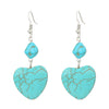 Jewelry Alloy Stone Love Drops Bell Pattern Electroplating Earrings Necklace