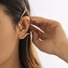 Jewelry Alloy Threedimensional Cat Ear Elf Ear Clip Creative Simple Hollow Geometric Electroplated For Women