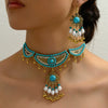 Jewelry Alloy Turquoise Vintage Style With Stars Sun And Moon Clouds Cosmic Pattern Inlay For Women Earrings Necklaces Set
