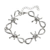 Jewelry Alloy Twist Chain Thorn Necklace Cold Punk Retro Hip Hop Electroplated