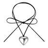 Jewelry Alloy Velvet Belt Geometric Heartshaped Pendant Necklace With Electroplating Treatment