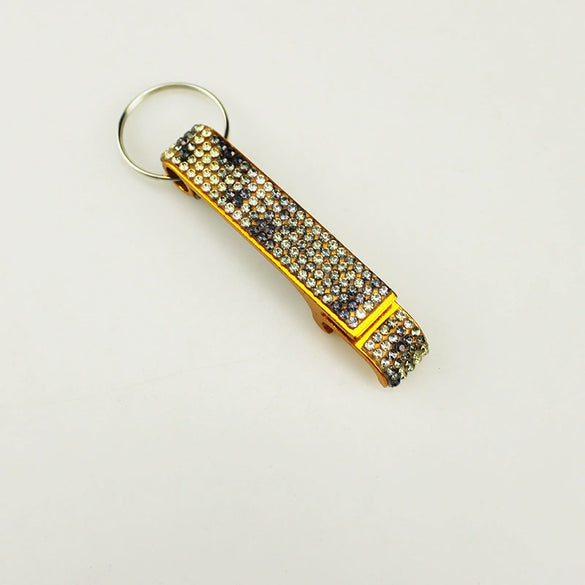 Jewelry Aluminum Alloy Minimalist Beer Keychain Bottle Opener