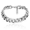 Jewelry Aluminum Cross Chain Women's Simple Punk Geometric Frosted Electroplated Necklace
