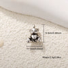 Jewelry Animal Copper Pendant Electroplated Bear Moon Mother And Son Crown