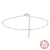 Jewelry Anklet S925 Sterling Silver Geometric Car Twist Chain