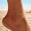 Jewelry Anklet S925 Sterling Silver Geometric Car Twist Chain