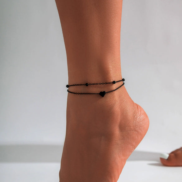 Jewelry Beach Star Tassel Anklet Plastic Resin Alloy Inlaid Artificial Gemstones Semiprecious Stones Simple Women's