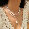 Jewelry Beaded Shell Ocean Style Baroque Imitation Pearl Handmade Necklace