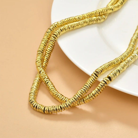 Jewelry Black Gallstone Cut Angle Wave Spacer Gasket Beaded Accessories Material Electroplated