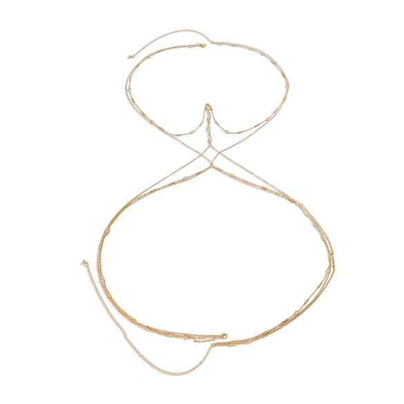 Jewelry Body Chain Alloy Inlaid Artificial Gemstones Semiprecious Stones Rhinestone Geometric Electroplating For Women